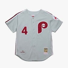 Mens Mitchell & Ness MLB DARK JERSEY PHILLIES 1989 LENNY DYKSTRA