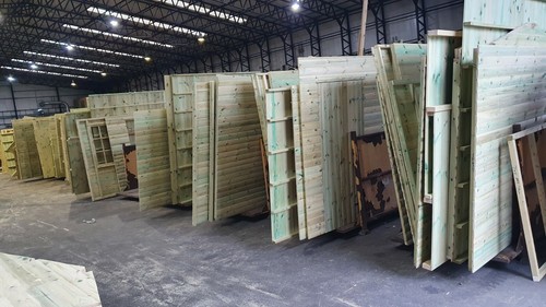 10X6 WOODEN SHED 20MM HEAVY DUTY PRESSURE TREATED STORAGE SHED 3X2 FRAME SHED - Picture 10 of 10