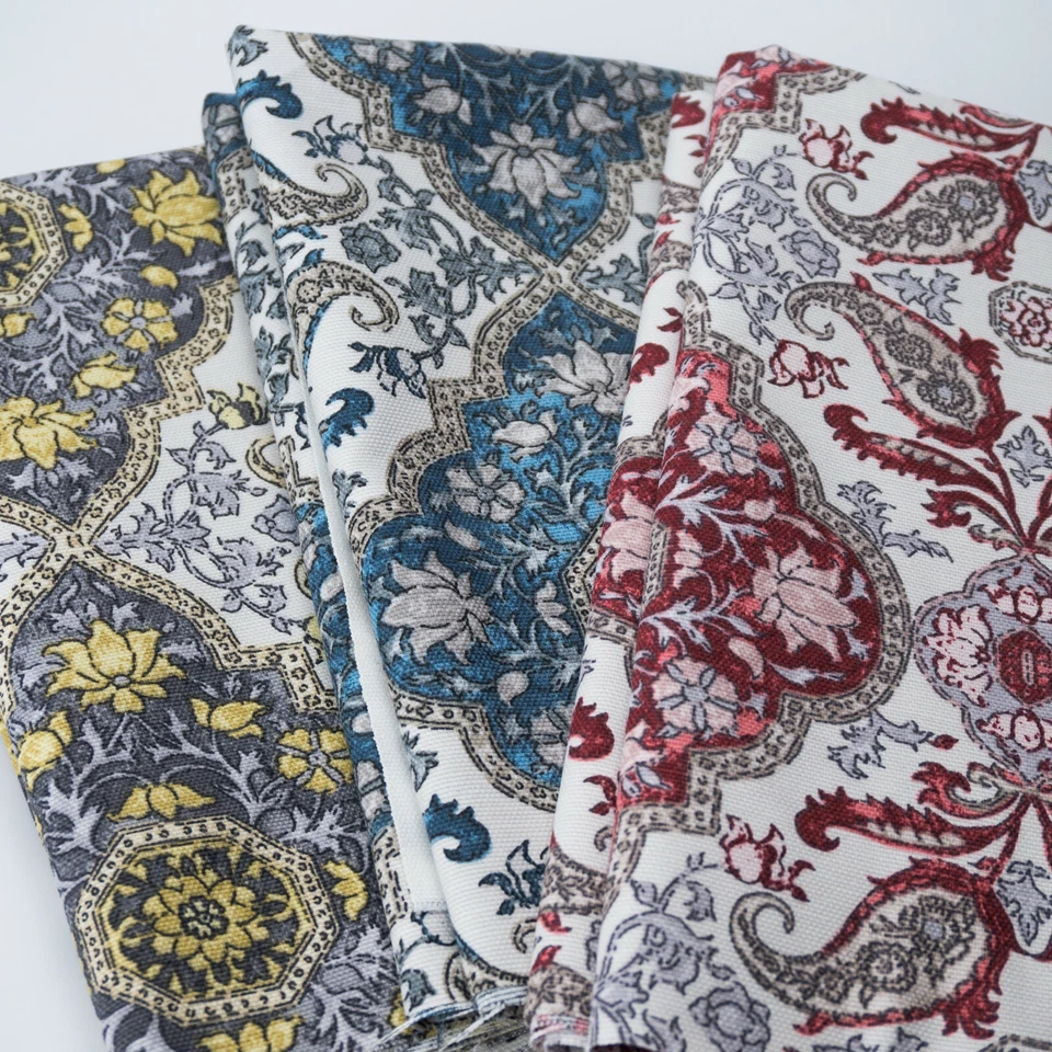 Canvas Panama "Karola" Polster Stoff Vorhang Gardinen Blumen Meterware ab 50 cm - Bild 2 von 4