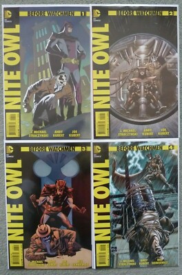BEFORE WATCHMEN ''NITE OWL'' #1,2,3,4..1:25 VARIANT SET..DC 2012 1ST PRINT..VFN+