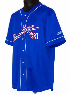 FORD MUSTANG BASEBALL SHIRT Licensed Mechanic Hemd Kurzarm Pit Crew Work V8 T 