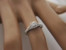 In Love by Brides 14k White Gold Diamond Engagement Ring 1/2 CT