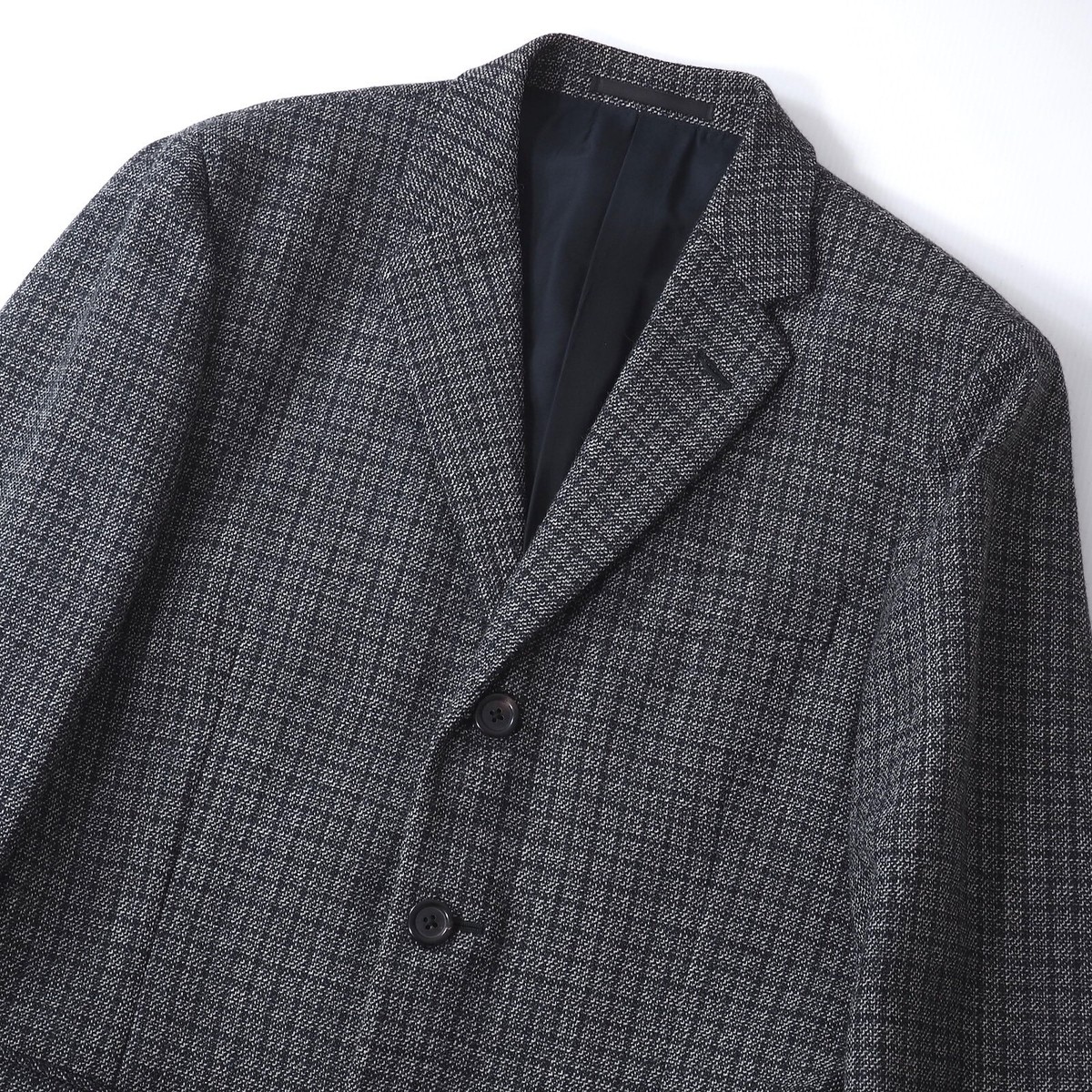 美品 YVES SAINT LAURENT rive gaucheジャケット46 Yves Saint Laurent rive gauche 2Piece Suit Check Gray EU46