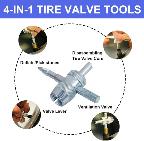 Tire Valve Stem Core Quickly Replacement Tool Kit for Cars, Trucks, Motorcycles - Picture 13 of 13