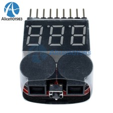 5/10PCS 1-8S Lipo Li-ion Battery 2 In1 Tester Low Voltage Buzzer Alarm