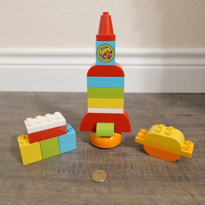 LEGO DUPLO 10815 MY FIRST ROCKET SHIP SET LOT 100% COMPLETE BOY