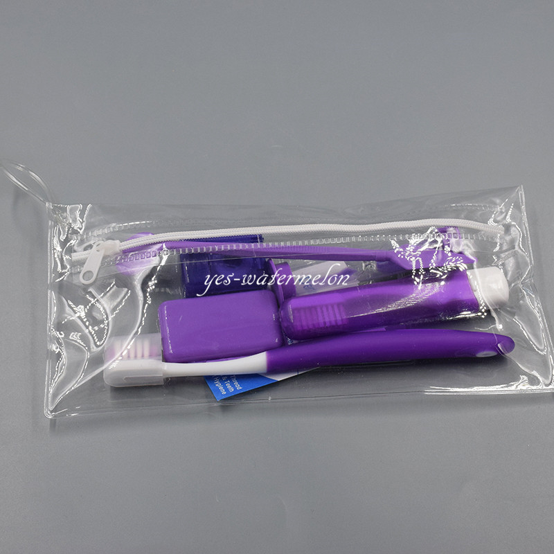 8 Pcs/Kit Dental Orthodontic Tooth Brush Ties Interdental Brush Floss Sand Timer