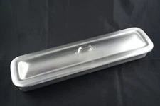 Vollrath Stainless Steel 83170 Surgical Sterilization Tray w/ Lid 16.5 x 3.5 x 2