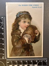 Antique Victorian Era Trade Card - Niagara Corn Starch 