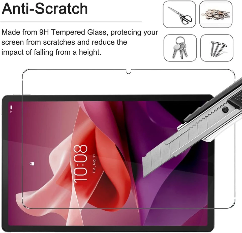 2 Pcs Lenovo Tab P12 Pro TB-Q706F/Z P12 TB370FU Tempered Glass Screen Protector - Image 3 of 4