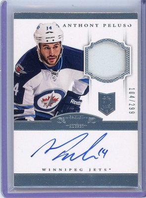 2013-14 Dominion Anthony Peluso Rookie RPA Patch Auto /299 Winnipeg Jets T1