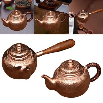 Kupfer Teekessel, Teekanne mit Filter, Handarbeit zum Kochen von Tee, elegant für