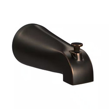 Brass Tub Spout with Universal Connection in Oil Rubbed Bronze