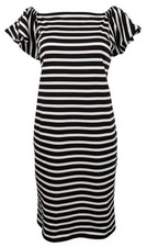 Lauren Ralph Lauren Women's Off-the-Shoulder Striped Dress