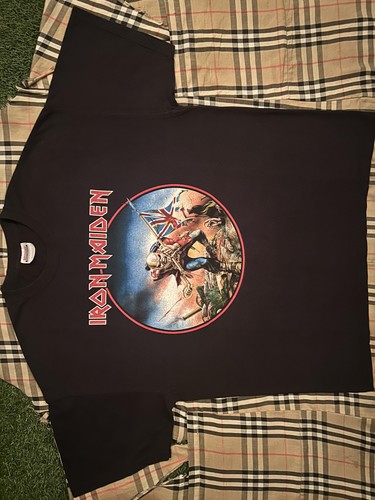 Y2K 2006 Iron Maiden Black Shirt Men XL Eddie The Trooper UK Band Tee Metal Rock - Bild 5 von 8