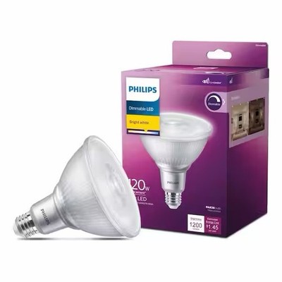 Philips Dimmable LED PAR38 Floodlight Bulb Bright White 120W Eq 1200lm (4pack)