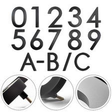 Insegne da Giardino Numero Civico Grandi Numeri in Metallo Nero Decorazione Buon