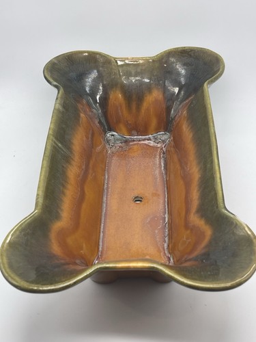 Vintage Royal Haeger Pottery Planter Tan Green Container R1415 USA 14” X 8.75"