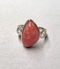 Rhodochrosite Sterling Silver Ring sz 7.5