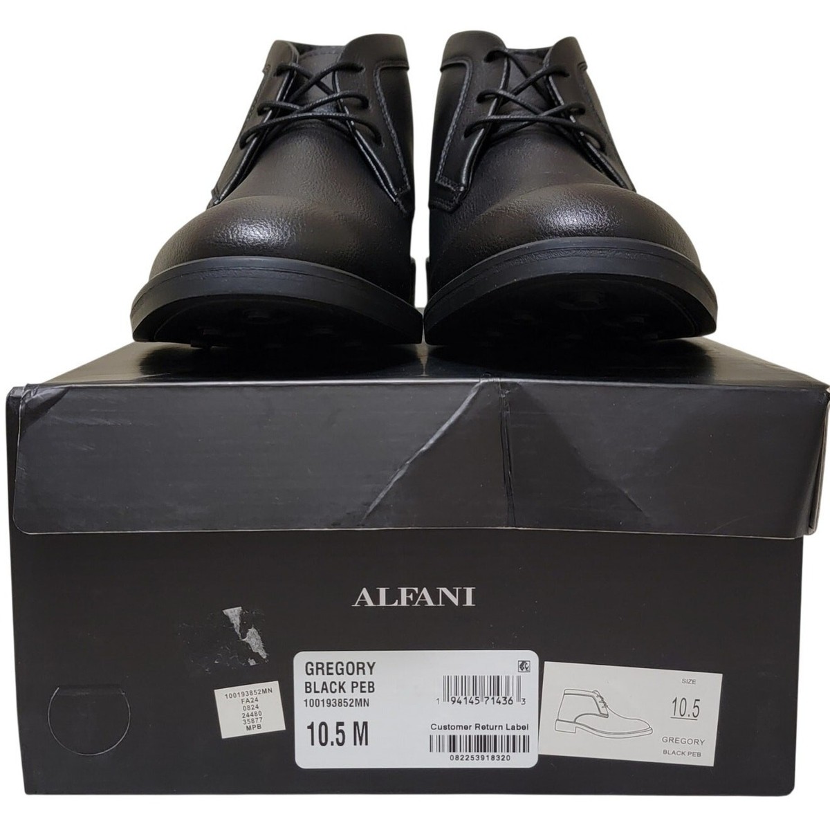 Alfani Men Gregory Chukka Ankle Boots Size US 10.5M Black 
