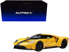 1/18 2017 Ford GT Triple Yellow with Black Stripes – Autoart Diecast Model Car