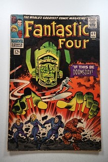 Fantastic Four #49 (1966) VG Condition 2nd App of Silver Surfer! moisture stains