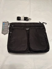 Baggallini Large Voyage Slim Hobo Water Resistant Bag RFID Bag NWT $125