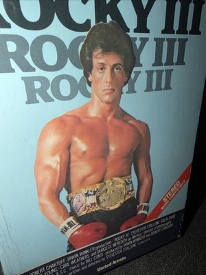 Rocky III 3 (VHS, 1982) Big Box CBS FOX - ORIGINAL FIRST RELEASE