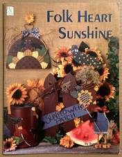 VG 1993 Folk Heart Sunshine Magazine by Susan Fouts Several Cutout Patterns