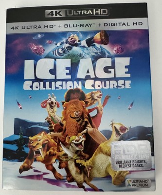 New! Sealed! Ice Age 5 w/ Slipcover Collision Course 4K Ultra HD + Blu-Ray HDR