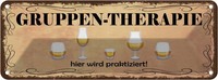Blechschild 10X27 Cm Bier Gruppen Therapie Hier Wird Spruch Zitat Deko Geschenk