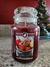 *Goose Creek* "Apple Bourbon" 24oz Jar Candle