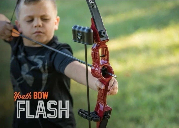 Juego de arco juvenil Bear Archery Flash 47" 5-18 libras mano izquierda y derecha Foto 3 de 4