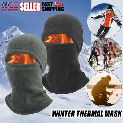 2x Balaclava Face Mask, Winter Hat Face Warmer, Cold Weather Ski Mask for Adults