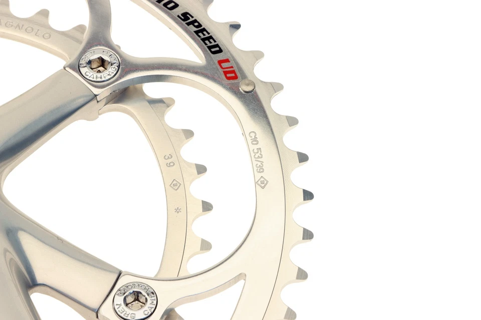 Campagnolo Chorus Crankset 10 Speed 53/39T 170mm Silver Alloy 2000 NOS NEW - Image 4 of 4