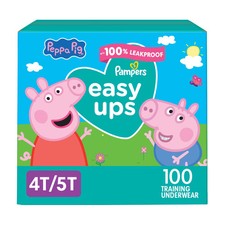 Pampers Easy Ups Girls' Disposable Training Underwear - 4T-5T - 100ct