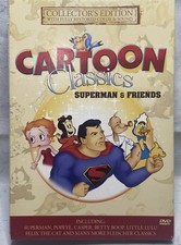 2010 Classic Cartoon Collection DVD Used Popeye Betty Boop Superman 5 Disc Set