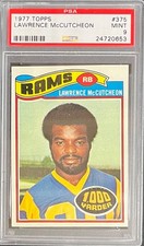 MINT PSA 9 1977 TOPPS LAWRENCE MCCUTCHEON #375 RAMS 100 YARDER POP 30 3 HIGHER