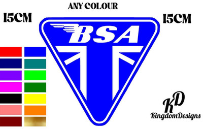 15cm B.S.A Motorrad Grafik - geschnitten aus Premium Cast Avery Dennison 800 Vinyl