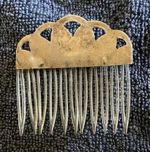 Sterling Silver Women’s Hair Comb Silver Metal Accessory No Stone