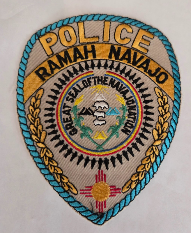 RAMAH NAVAJO GREAT SEAL OF THE NAVAJO NATION SHOULDER PATCH.