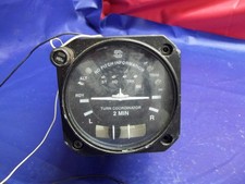 S-TEC P/N 1260-0-0-14 VOLT AUTOPILOT TURN CORDINITOR/AND BANK INTERNALLY LIT