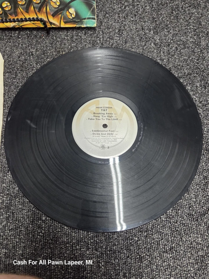 Y&T - Mean Streak 1983 LP A&M  Hair Metal With Hype Sticker promotion only rare Foto 3 de 4