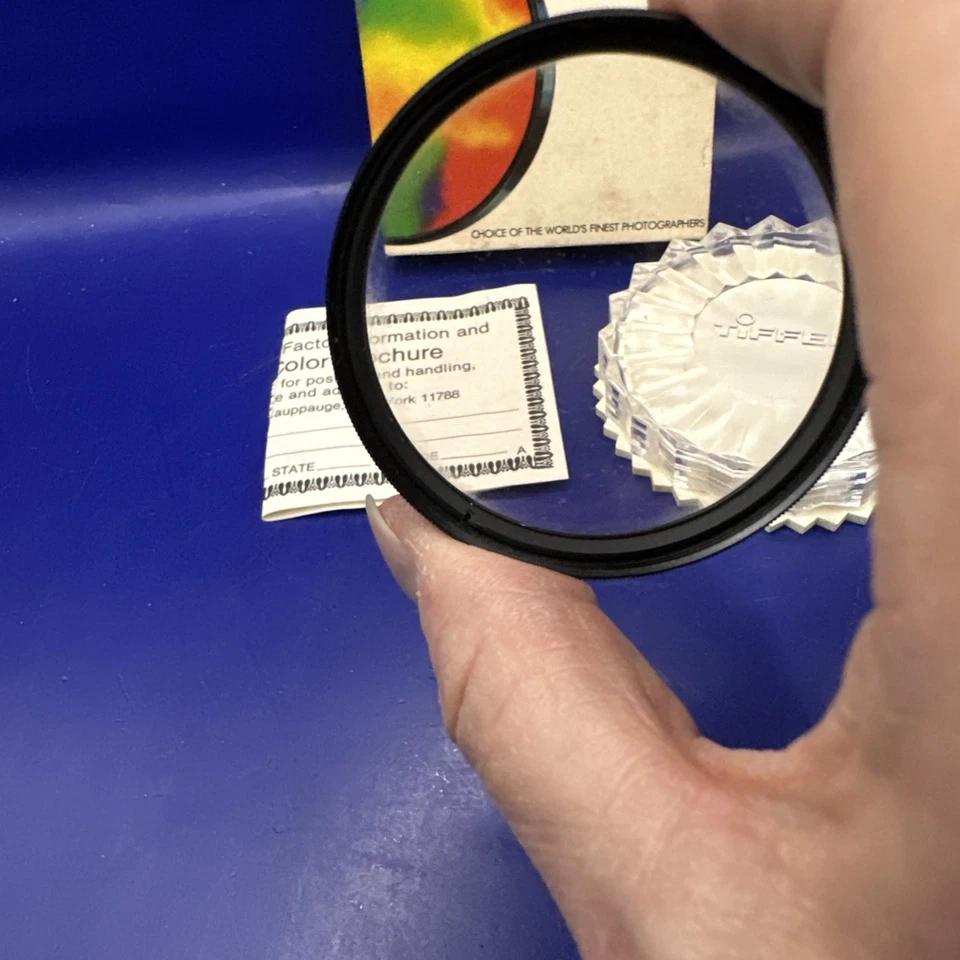 NOS TIFFEN 55mm Photography Sepia Lens Filter - 81A, USA Threaded W/ Case - Image 3 of 4