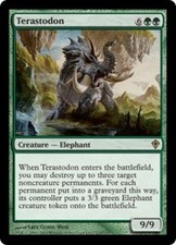 Slightly Played, English - 4 x MTG Terastodon Worldwake