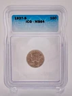 1937-S $0.10 Cent Piece Coin - ICG Graded MS64