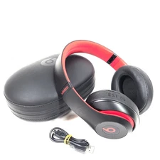 Beats by Dr. Dre Beats Studio 3 Wireless Headphones - Defiant Black-Red 10 YRS