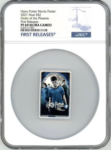 2021 Niue Harry Potter Order of Phoenix Movie Poster 1oz Silver coin NGC PF69