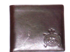 Polo Ralph Lauren Brown Tan Leather Folding Credit Card Wallet