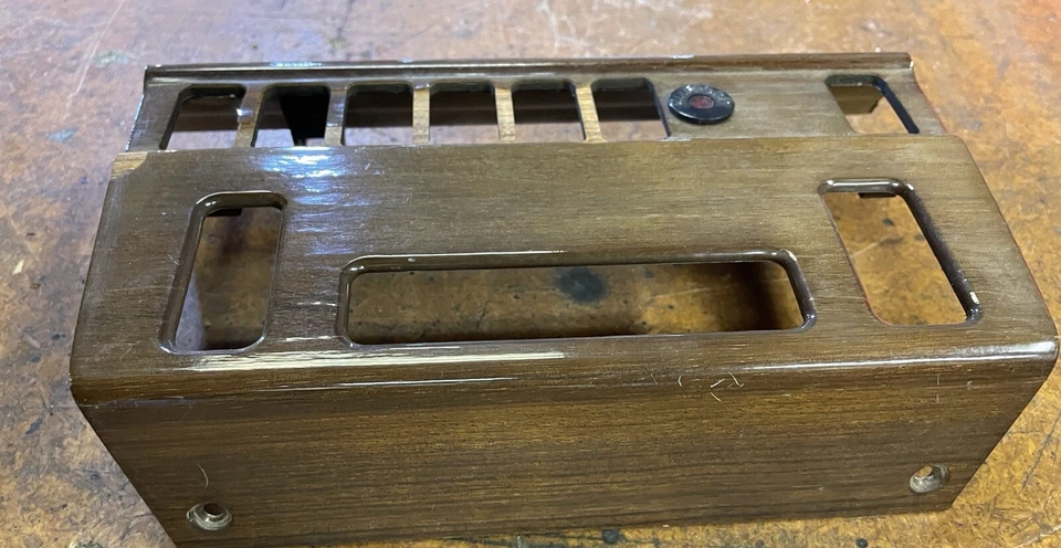 86-95 MERCEDES BENZ 300TE W124 SEDÁN VAGÓN TABLERO CENTRAL MOLDURA DE MADERA FABRICANTE DE EQUIPOS ORIGINALES 7 orificios Foto 2 de 4